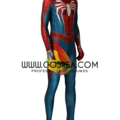 Cosrea Marvel Universe Spiderman PS4 Metallic Blue Cosplay Costume 19 Cosrea Marvel Universe Spiderman PS4 Metallic Blue Cosplay Costume