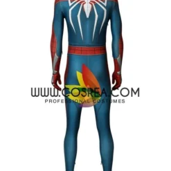 Cosrea Marvel Universe Spiderman PS4 Metallic Blue Cosplay Costume 21 Cosrea Marvel Universe Spiderman PS4 Metallic Blue Cosplay Costume