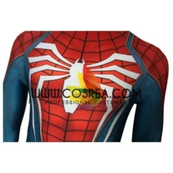 Cosrea Marvel Universe Spiderman PS4 Metallic Blue Cosplay Costume 22 Cosrea Marvel Universe Spiderman PS4 Metallic Blue Cosplay Costume
