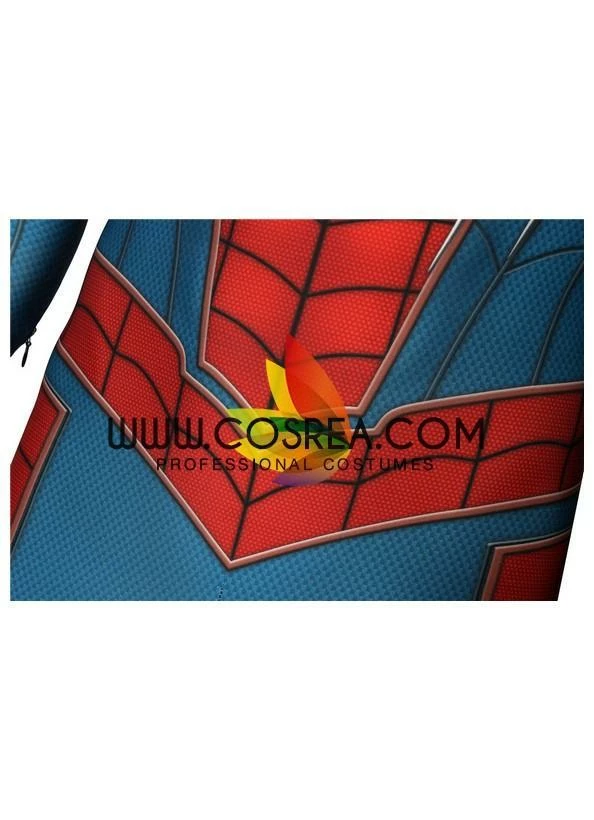 Cosrea Marvel Universe Spiderman PS4 Metallic Blue Cosplay Costume 9 Cosrea Marvel Universe Spiderman PS4 Metallic Blue Cosplay Costume