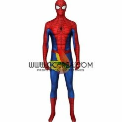 Cosrea Spiderman PS4 Game Classic Version Digital Printed Cosplay Costume 14 Cosrea Spiderman PS4 Game Classic Version Digital Printed Cosplay Costume
