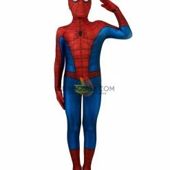 Cosrea Spiderman PS4 Game Classic Version Kids Size Digital Printed Cosplay Costume 18 Cosrea Spiderman PS4 Game Classic Version Kids Size Digital Printed Cosplay Costume
