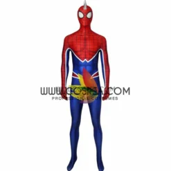 Cosrea Marvel Universe Spiderman PS4 Game Punk Suit Digital Printed Cosplay Costume