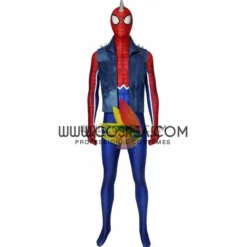 Cosrea Marvel Universe Spiderman PS4 Game Punk Suit Digital Printed Cosplay Costume