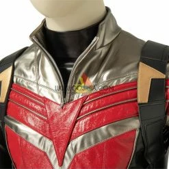 Cosrea The Falcon And Winter Soldier TV Series Black And Red Full PU Leather Version Cosplay Costume Marvel Universe