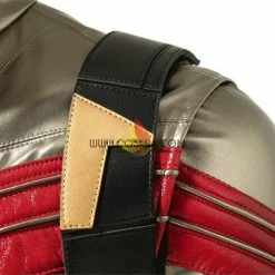 Cosrea The Falcon And Winter Soldier TV Series Black And Red Full PU Leather Version Cosplay Costume Marvel Universe