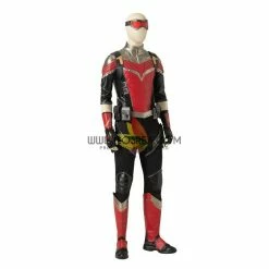 Cosrea The Falcon And Winter Soldier TV Series Black And Red Full PU Leather Version Cosplay Costume Marvel Universe