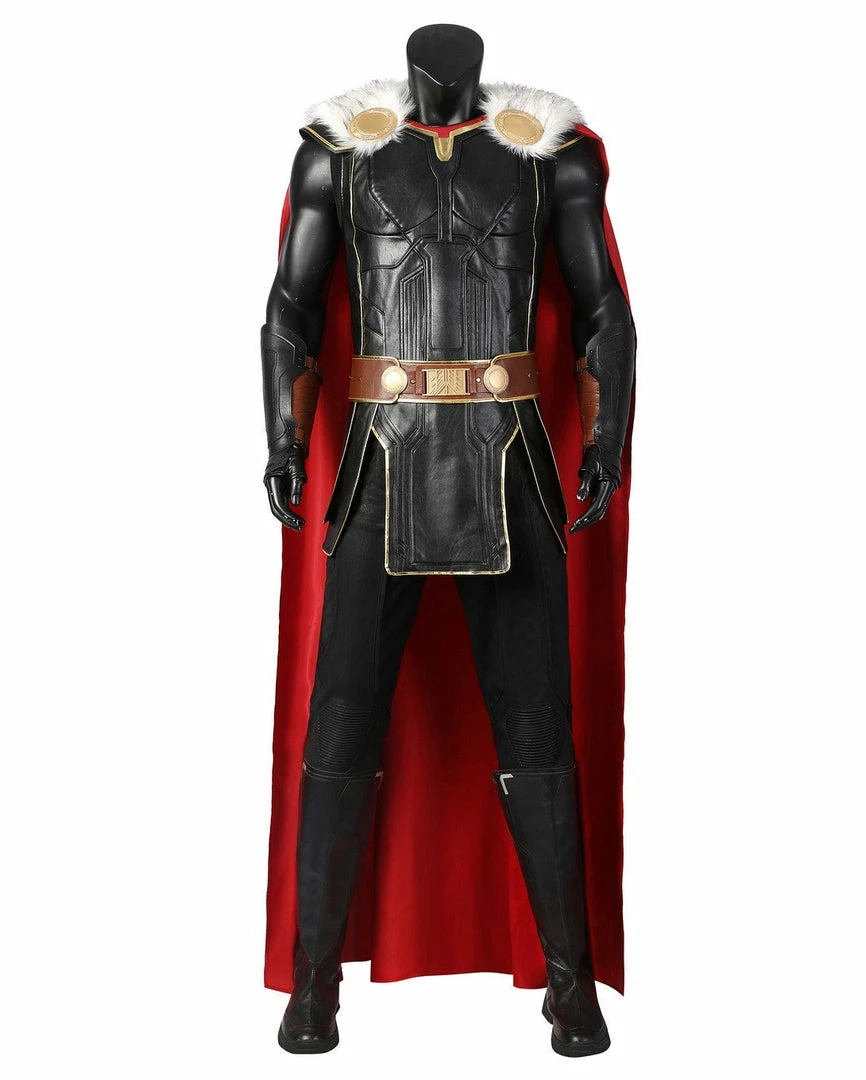 Cosrea Thor Love And Thunder Faux Fur Cape Version Cosplay Costume 4 Cosrea Thor Love And Thunder Faux Fur Cape Version Cosplay Costume