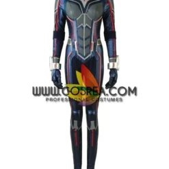 Cosrea Wasp Metallic Blue PU Leather Cosplay Costume