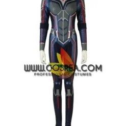 Cosrea Wasp Metallic Blue PU Leather Cosplay Costume