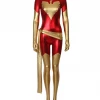 Cosrea Phoenix X-Men Classic Red Spandex Cosplay Costume Cosplay Costumes 1 Cosrea Phoenix X-Men Classic Red Spandex Cosplay Costume Cosplay Costumes