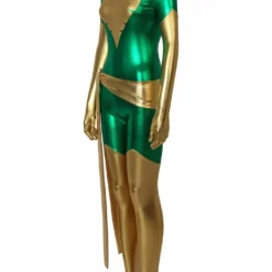 Cosrea Phoenix X-Men Emerald Green Spandex Cosplay Costume