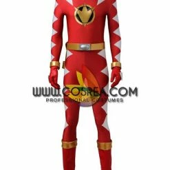 Cosrea TV & Movies Power Rangers Dino Thunder Red Ranger Cosplay Costume