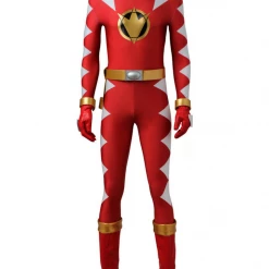 Cosrea TV & Movies Power Rangers Dino Thunder Red Ranger Cosplay Costume