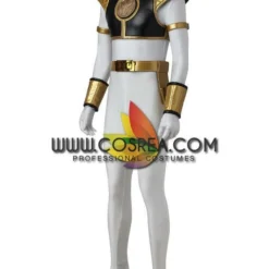 Cosrea TV & Movies Power Rangers Kyoryu Sentai White Ranger Cosplay Costume