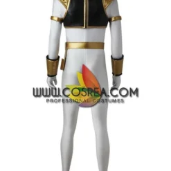 Cosrea TV & Movies Power Rangers Kyoryu Sentai White Ranger Cosplay Costume