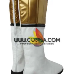 Cosrea TV & Movies Power Rangers Kyoryu Sentai White Ranger Cosplay Costume