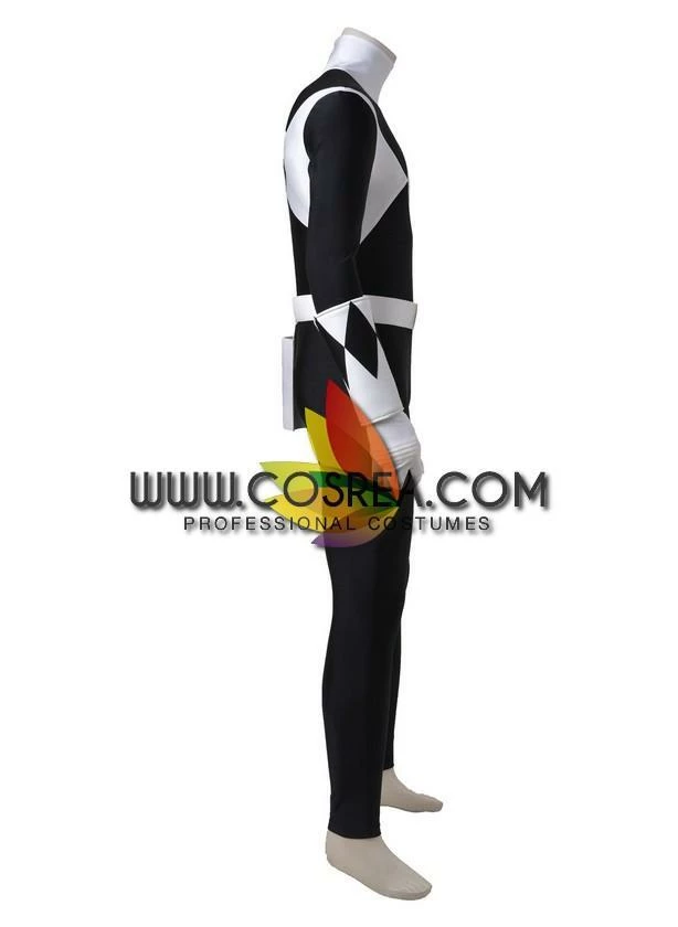 Cosrea Mighty Morphin Power Rangers Black Ranger Cosplay Costume 5 Cosrea Mighty Morphin Power Rangers Black Ranger Cosplay Costume