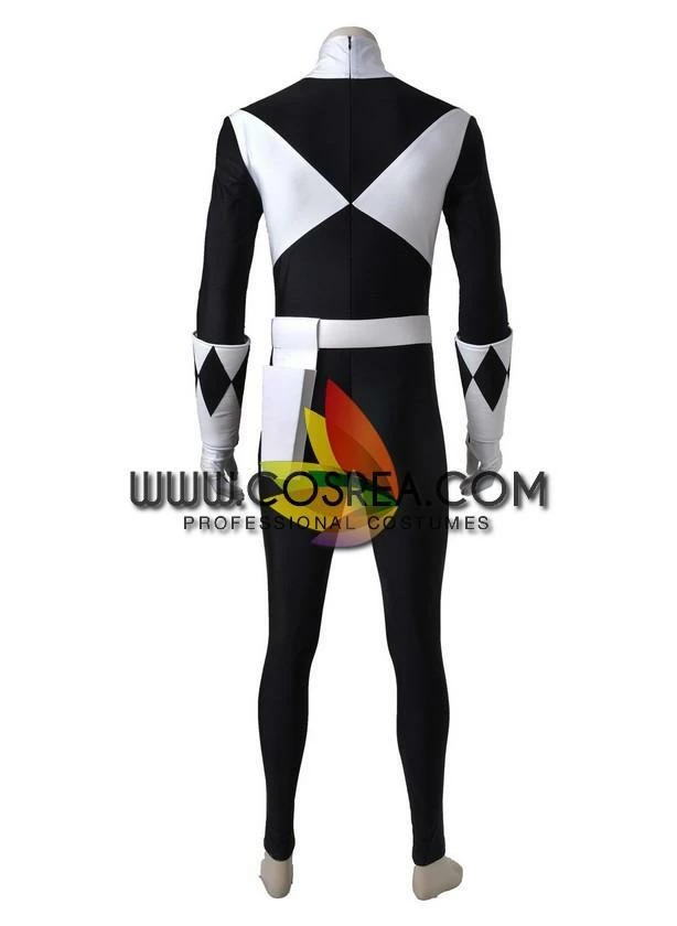 Cosrea Mighty Morphin Power Rangers Black Ranger Cosplay Costume 6 Cosrea Mighty Morphin Power Rangers Black Ranger Cosplay Costume
