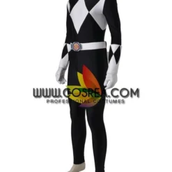 Cosrea Mighty Morphin Power Rangers Black Ranger Cosplay Costume 21 Cosrea Mighty Morphin Power Rangers Black Ranger Cosplay Costume
