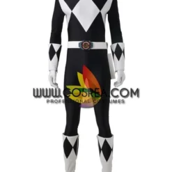 Cosrea Mighty Morphin Power Rangers Black Ranger Cosplay Costume 20 Cosrea Mighty Morphin Power Rangers Black Ranger Cosplay Costume