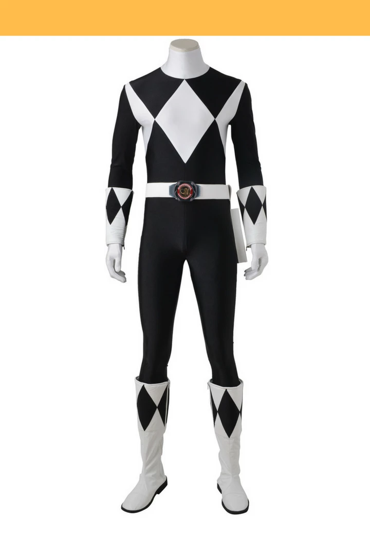 Cosrea Mighty Morphin Power Rangers Black Ranger Cosplay Costume 3 Cosrea Mighty Morphin Power Rangers Black Ranger Cosplay Costume