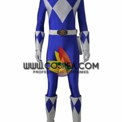 Cosrea Mighty Morphin Power Rangers Blue Ranger Cosplay Costume TV & Movies