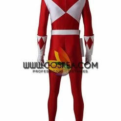 Cosrea Mighty Morphin Power Rangers Red Ranger Cosplay Costume TV & Movies