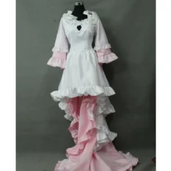 Cosrea Puella Magi Madoka Ultimate Matte Satin With Lace Trim Cosplay Costume Cosplay Costumes