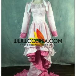 Cosrea Cosplay Costumes Puella Magi Madoka Ultimate Satin With Extended Train Cosplay Costume