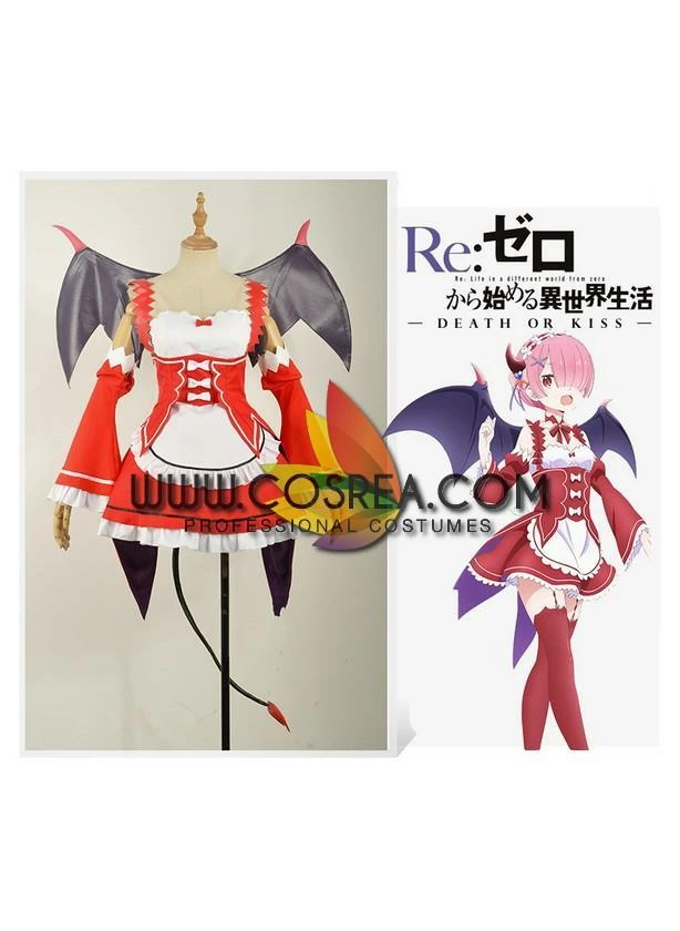 Cosrea Re:Zero Ram Death Or Kiss Cosplay Costume 8 Cosrea Re:Zero Ram Death Or Kiss Cosplay Costume