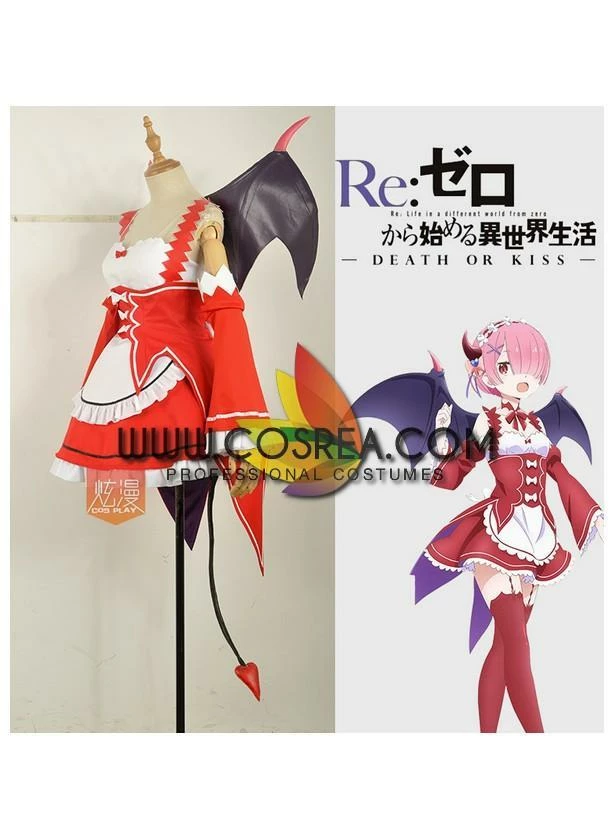Cosrea Re:Zero Ram Death Or Kiss Cosplay Costume 9 Cosrea Re:Zero Ram Death Or Kiss Cosplay Costume