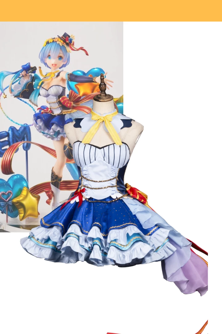 Cosrea Re:Zero Rem Idol Cosplay Costume 3 Cosrea Re:Zero Rem Idol Cosplay Costume