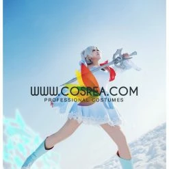 Cosrea RWBY White Weiss Season 1 Cosplay Costume Anime Costumes 12 Cosrea RWBY White Weiss Season 1 Cosplay Costume Anime Costumes