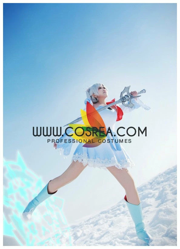 Cosrea RWBY White Weiss Season 1 Cosplay Costume Anime Costumes 5 Cosrea RWBY White Weiss Season 1 Cosplay Costume Anime Costumes