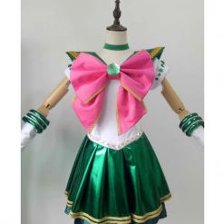 Cosrea Sailormoon Sailor Jupiter PU Leather Musical Cosplay Costume