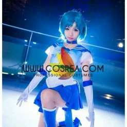 Cosrea Sailormoon Super S Sailor Mercury Ami Mizuno Cosplay Costume