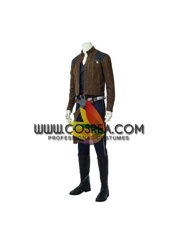 Cosrea TV & Movies Han Solo Star Wars Suede Leather Cosplay Costume 6 Cosrea TV & Movies Han Solo Star Wars Suede Leather Cosplay Costume