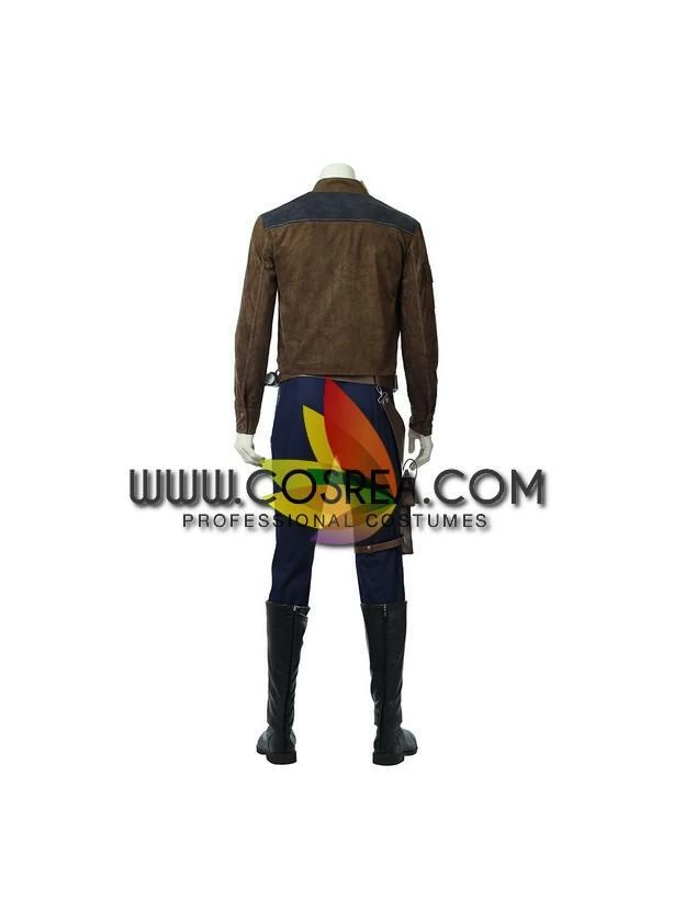 Cosrea TV & Movies Han Solo Star Wars Suede Leather Cosplay Costume 7 Cosrea TV & Movies Han Solo Star Wars Suede Leather Cosplay Costume