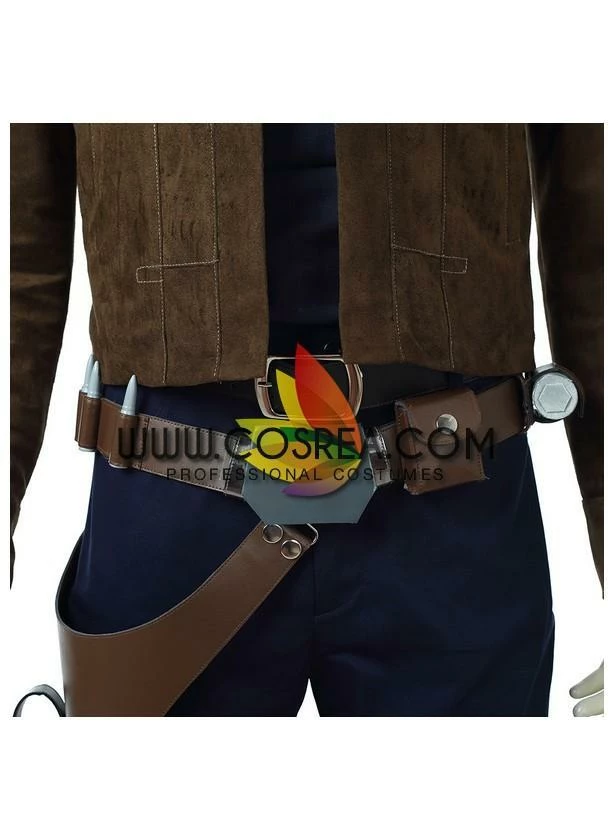 Cosrea TV & Movies Han Solo Star Wars Suede Leather Cosplay Costume 11 Cosrea TV & Movies Han Solo Star Wars Suede Leather Cosplay Costume