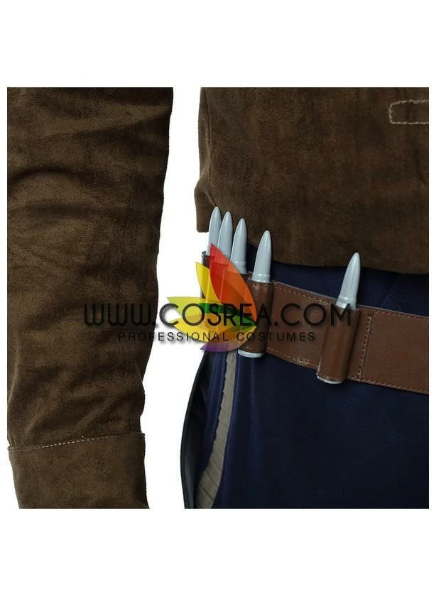 Cosrea TV & Movies Han Solo Star Wars Suede Leather Cosplay Costume 13 Cosrea TV & Movies Han Solo Star Wars Suede Leather Cosplay Costume