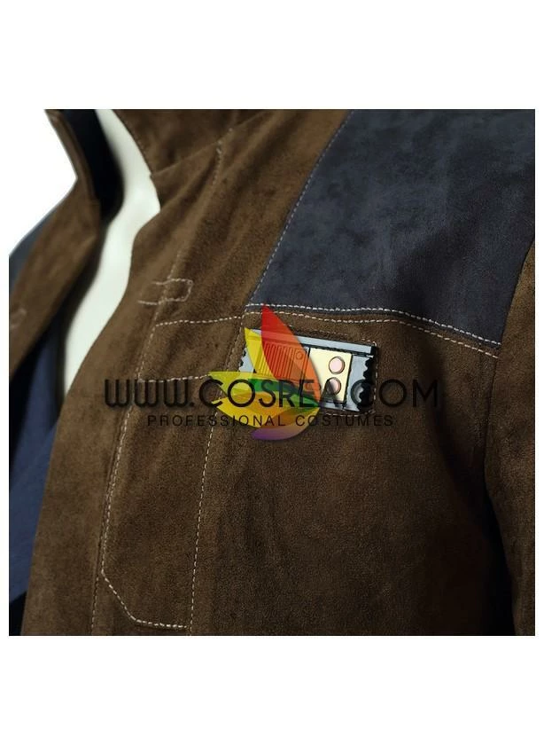 Cosrea TV & Movies Han Solo Star Wars Suede Leather Cosplay Costume 18 Cosrea TV & Movies Han Solo Star Wars Suede Leather Cosplay Costume