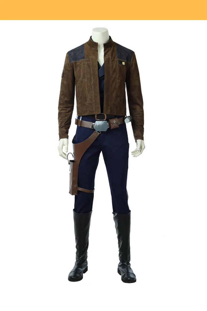 Cosrea TV & Movies Han Solo Star Wars Suede Leather Cosplay Costume 3 Cosrea TV & Movies Han Solo Star Wars Suede Leather Cosplay Costume