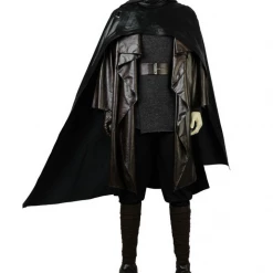 Cosrea Luke Skywalker Ahch To Island Last Jedi PU Leather Cosplay Costume