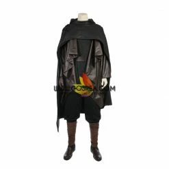 Cosrea Luke Skywalker Ahch To Island Last Jedi PU Leather Cosplay Costume