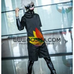 Cosrea Anime Costumes Tokyo Ghoul Ken Kaneki PU Leather Complete Cosplay Costume