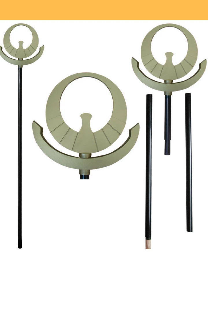 Cosrea Saint Seiya Athena Bronze Gold Staff Cosplay Prop Cosplay Props 3 Cosrea Saint Seiya Athena Bronze Gold Staff Cosplay Prop Cosplay Props