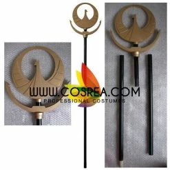 Cosrea Cosplay Props Saint Seiya Athena Classic Gold Staff Cosplay Prop