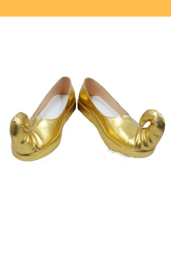 Cosrea Disney Aladdin Jasmine Gold Cosplay Shoes 3 Cosrea Disney Aladdin Jasmine Gold Cosplay Shoes