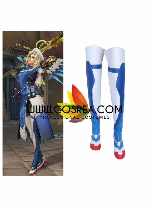 Cosrea Overwatch Mercy Combat Medic Cosplay Shoes 6 Cosrea Overwatch Mercy Combat Medic Cosplay Shoes